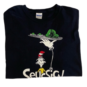 Dr.Seuss Gildan Black T Shirt size‎ XL